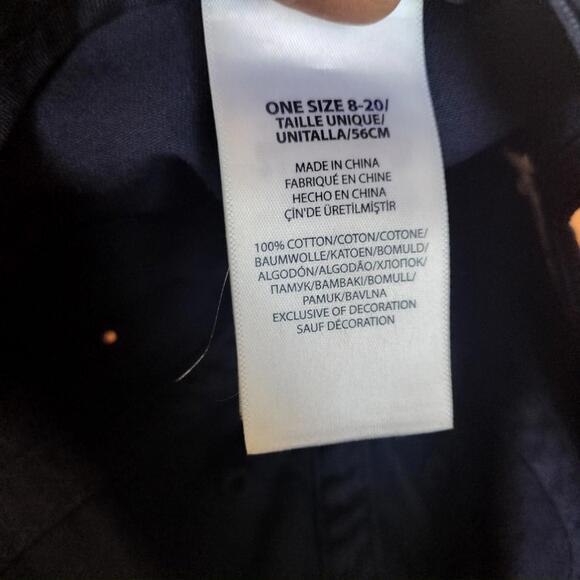 Vintage Polo Ralph Lauren Baseball Cap Strapback Hat Men OSFA Blue RL RLP - Picture 7 of 8